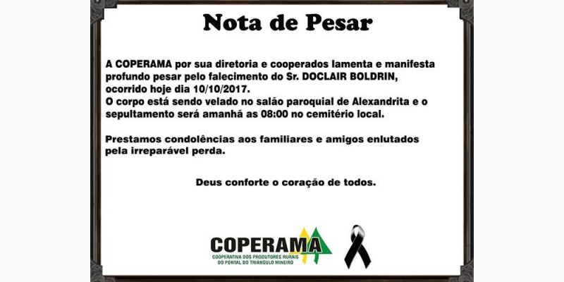 Nota de Pesar