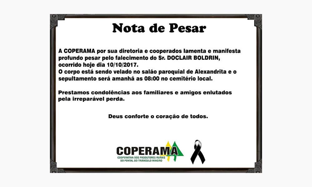 Nota de Pesar