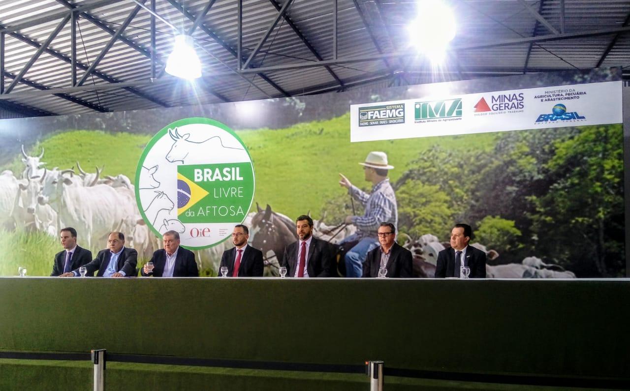 Governo de Minas e entidades do agronegócio comemoram certificação de área livre de febre aftosa com vacinação para todo o território brasileiro 