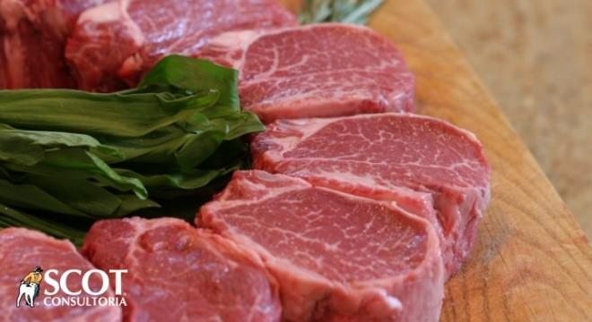 Aumento das exportações de carne bovina em maio, na comparação anual